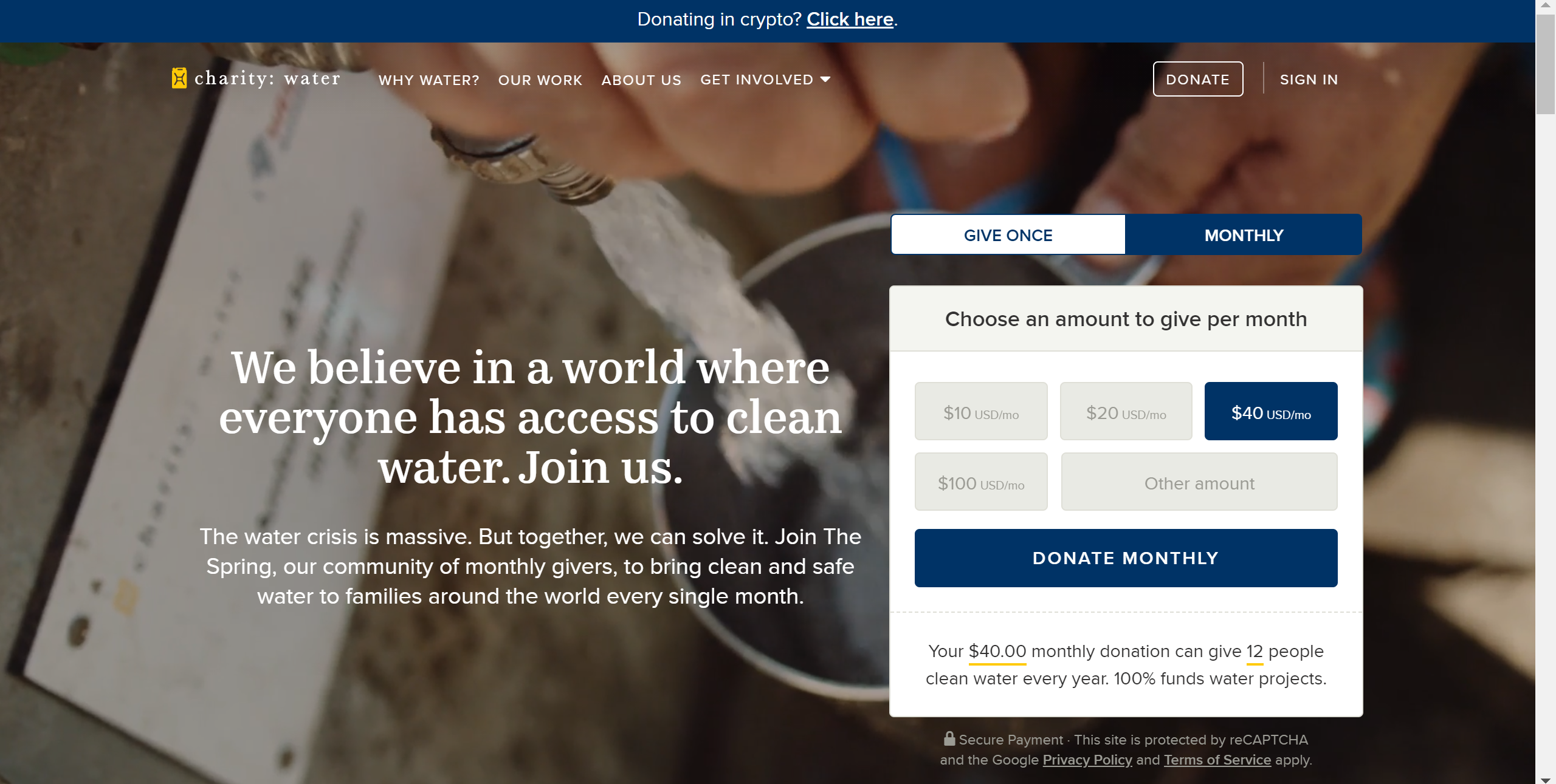 charity : water